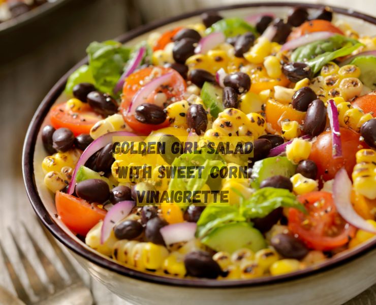 Golden Girl Salad With Sweet Corn Vinaigrette